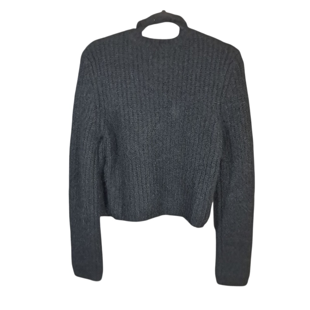 Pistola NWT Emilie Halter Cardigan Sweater Set Black Midnight Knit Alpaca Large - Picture 3 of 13
